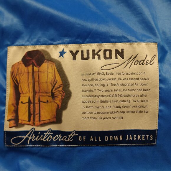 Eddie Bauer Yukon Down Vest Goose Down Fill Power 550 Men's Size Large Navy - Picture 5 of 10